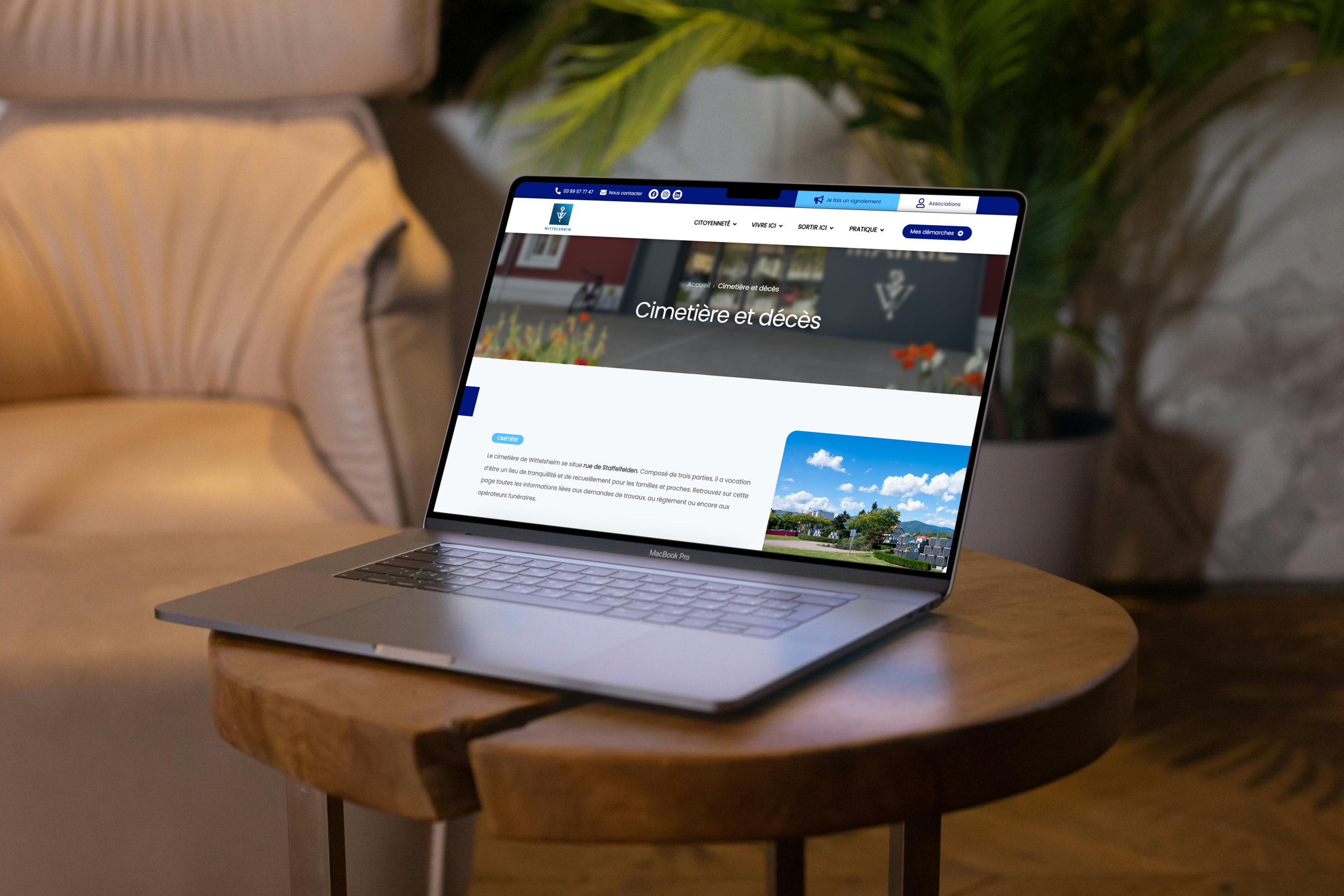 Les informations « Cimetière et décès » se simplifient sur le site internet
